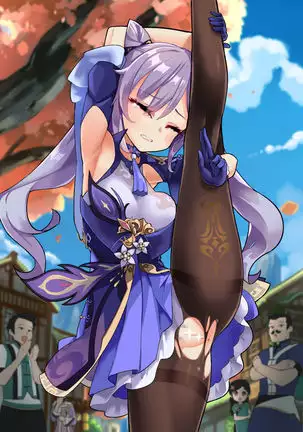 Keqing high leg pose.