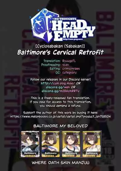 Baltimore's Cervical Retrofit