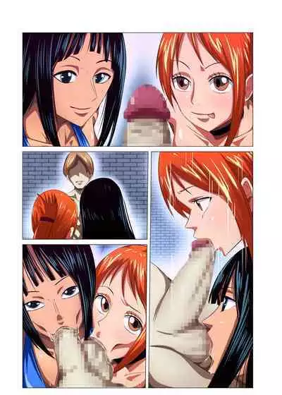 [Q Doujin] Onna Kaizoku ga Himitsu no Settai (One Piece)